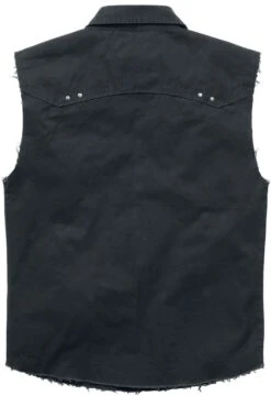 "Sleeveless Vintage Shirt" Kurzarmhemd Schwarz Von Brandit 15 "Sleeveless Vintage Shirt" Kurzarmhemd Schwarz Von Brandit -Stil Tanz Verkaufsgeschäft 457095zb