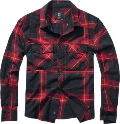 "Checkshirt" Flanellhemd Schwarz/rot/gelb Von Brandit
