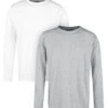 "Doppelpack Longsleeves Weiß Und Grau Mit Rundhalsausschnitt" Langarmshirt Weiß/grau Von RED By EMP -Stil Tanz Verkaufsgeschäft 464480