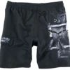"Broken Logo" Badeshort Schwarz/grau Von Rammstein -Stil Tanz Verkaufsgeschäft 465240a