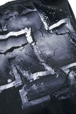 "Broken Logo" Badeshort Schwarz/grau Von Rammstein -Stil Tanz Verkaufsgeschäft 465240d