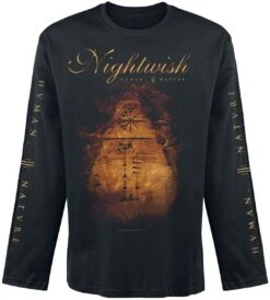 "Human. :||: Nature." Langarmshirt Schwarz Von Nightwish