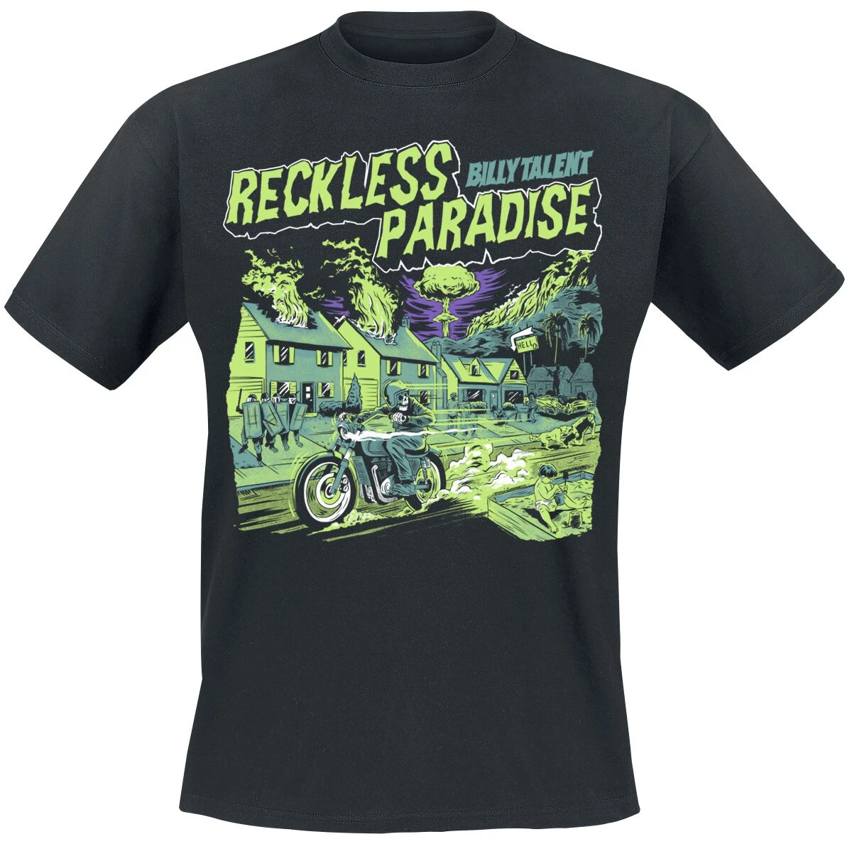 "Reckless Paradise" T-Shirt Schwarz Von Billy Talent 3 "Reckless Paradise" T-Shirt Schwarz Von Billy Talent