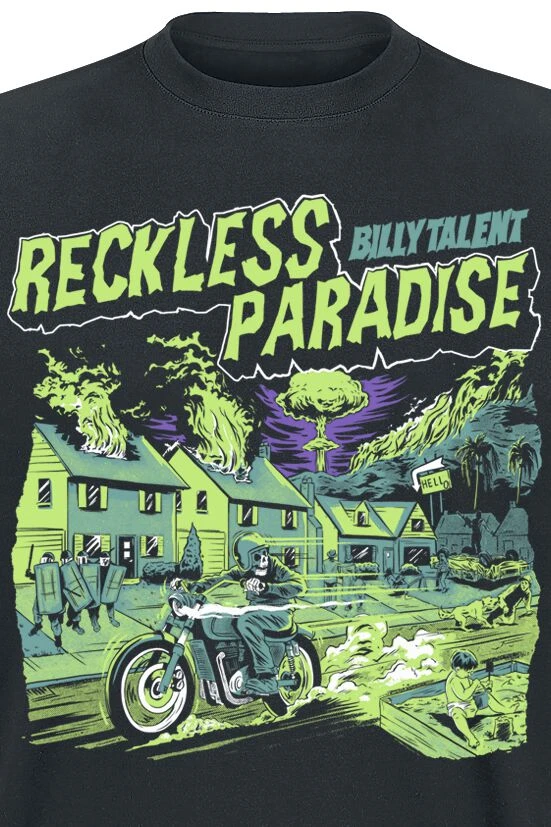 "Reckless Paradise" T-Shirt Schwarz Von Billy Talent 4 "Reckless Paradise" T-Shirt Schwarz Von Billy Talent – Bild 2