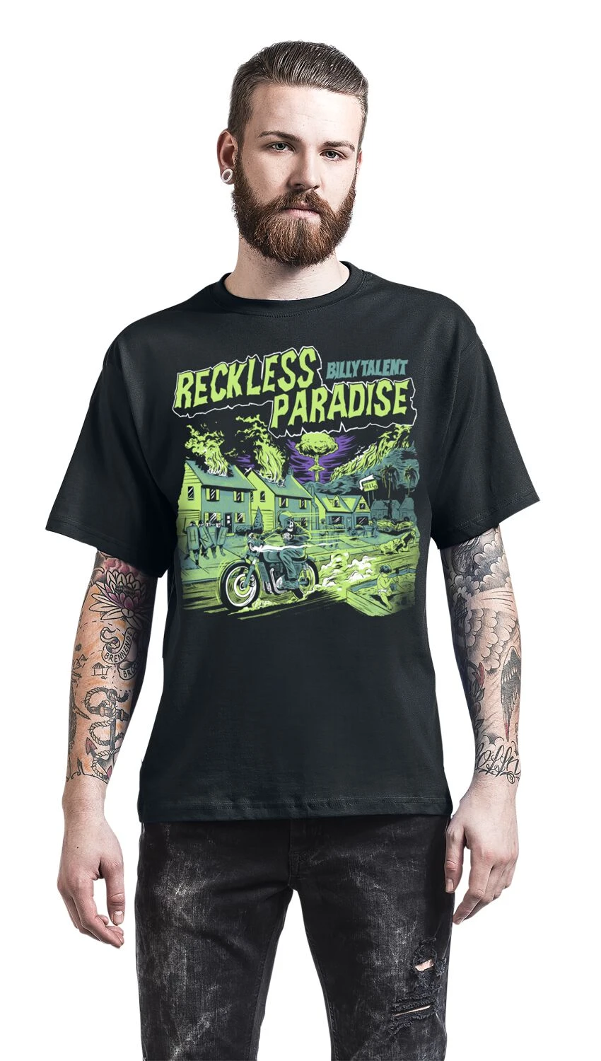 "Reckless Paradise" T-Shirt Schwarz Von Billy Talent 5 "Reckless Paradise" T-Shirt Schwarz Von Billy Talent – Bild 3