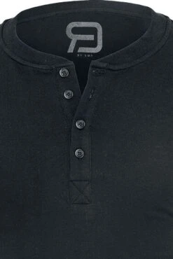 "Basic Henley" Langarmshirt Schwarz Von RED By EMP -Stil Tanz Verkaufsgeschäft 469312d