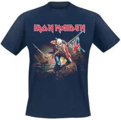 "Trooper" T-Shirt Navy Von Iron Maiden