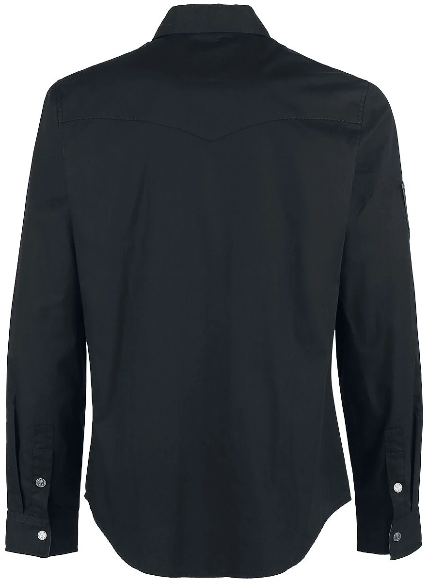 "EMP Signature Collection" Langarmhemd Schwarz/rot Von Kiss 4 "EMP Signature Collection" Langarmhemd Schwarz/rot Von Kiss – Bild 2