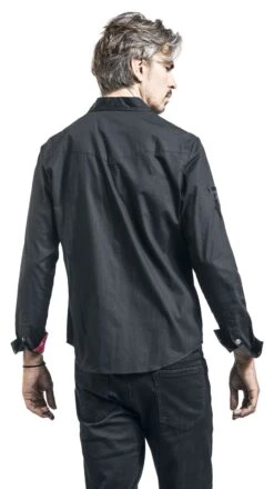 "EMP Signature Collection" Langarmhemd Schwarz/rot Von Kiss 17 "EMP Signature Collection" Langarmhemd Schwarz/rot Von Kiss -Stil Tanz Verkaufsgeschäft 470820wb