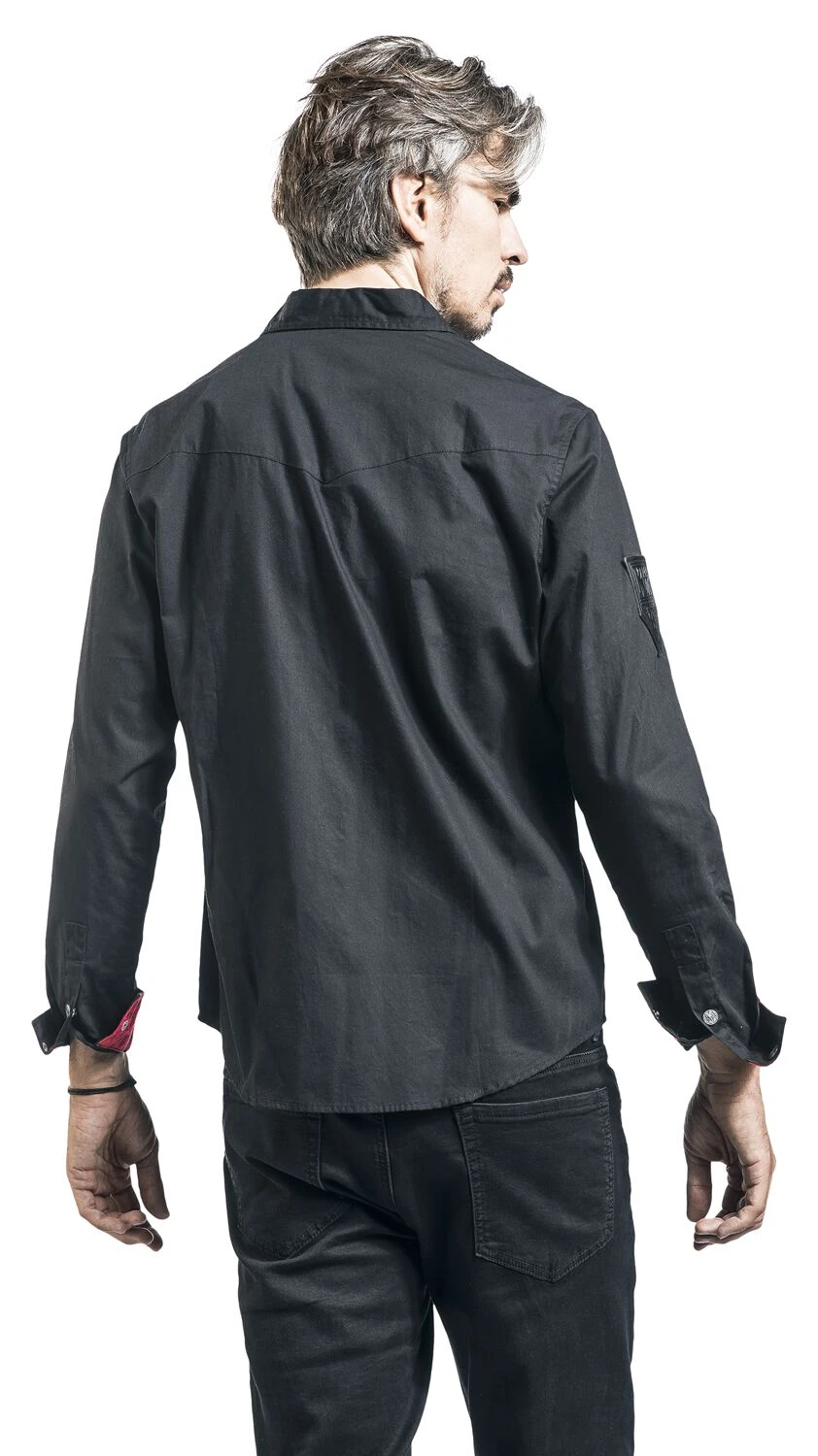 "EMP Signature Collection" Langarmhemd Schwarz/rot Von Kiss 10 "EMP Signature Collection" Langarmhemd Schwarz/rot Von Kiss – Bild 8