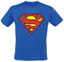 Stil Tanz Verkaufsgeschäft 13 "Crest" T-Shirt Blau Von Superman