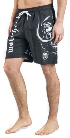 "EMP Signature Collection" Badeshort Schwarz/weiß Von Motörhead -Stil Tanz Verkaufsgeschäft 480303wa2