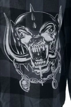 "Brandit Bastards - Checkshirt" Langarmhemd Schwarz/grau Von Motörhead -Stil Tanz Verkaufsgeschäft 488112d2