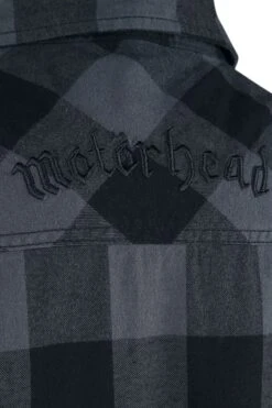 "Brandit Bastards - Checkshirt" Langarmhemd Schwarz/grau Von Motörhead -Stil Tanz Verkaufsgeschäft 488112d4