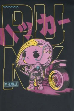 "Funko - V Female" T-Shirt Schwarz Von Cyberpunk 2077 -Stil Tanz Verkaufsgeschäft 494336d