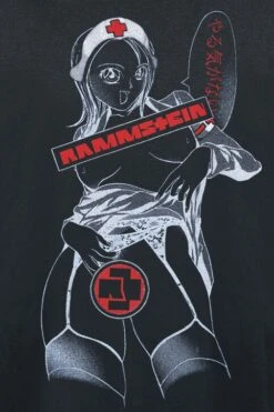 "Krankenschwester" Langarmshirt Schwarz Von Rammstein -Stil Tanz Verkaufsgeschäft 495238d
