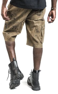 "EMP Signature Collection" Short Khaki Von AC/DC -Stil Tanz Verkaufsgeschäft 509042wb