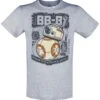 "Star Wars - BB-8 Energy Levels" T-Shirt Hellgrau Meliert Von Funko -Stil Tanz Verkaufsgeschäft 510072a