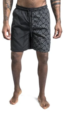 "Badeshorts Mit Keltischem Print" Badeshort Schwarz/grau Von Black Premium By EMP -Stil Tanz Verkaufsgeschäft 511378wa