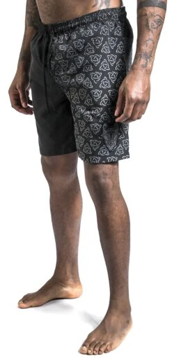 "Badeshorts Mit Keltischem Print" Badeshort Schwarz/grau Von Black Premium By EMP -Stil Tanz Verkaufsgeschäft 511378wa2