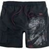 "Badeshorts Mit Print" Badeshort Schwarz Von Black Premium By EMP -Stil Tanz Verkaufsgeschäft 511380a