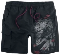"Badeshorts Mit Print" Badeshort Schwarz Von Black Premium By EMP