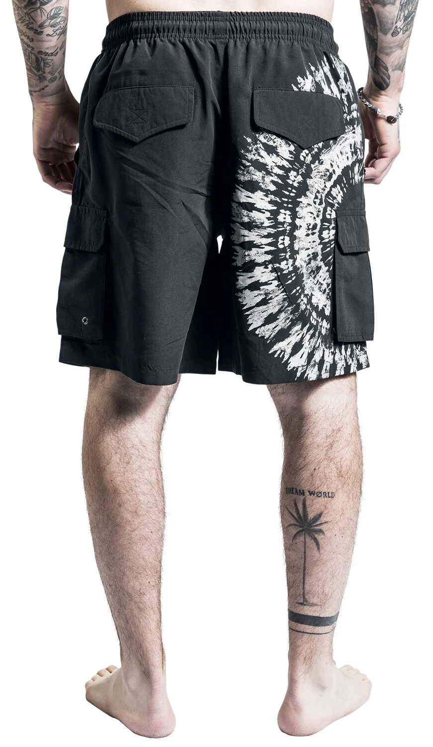 "Badeshorts Mit Batik Motiv" Badeshort Schwarz Von RED By EMP 9 "Badeshorts Mit Batik Motiv" Badeshort Schwarz Von RED By EMP – Bild 7