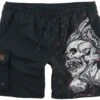 "Badeshorts Mit Totenkopf Print" Badeshort Schwarz Von Rock Rebel By EMP 2 "Badeshorts Mit Totenkopf Print" Badeshort Schwarz Von Rock Rebel By EMP -Stil Tanz Verkaufsgeschäft 511491a