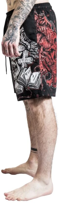 "Badeshorts Mit Totenkopf Print" Badeshort Schwarz Von Rock Rebel By EMP -Stil Tanz Verkaufsgeschäft 511491wa2