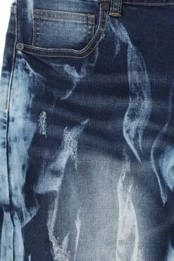 "Shorts Mit Starker Waschung" Short Blau Von Rock Rebel By EMP -Stil Tanz Verkaufsgeschäft 512376d