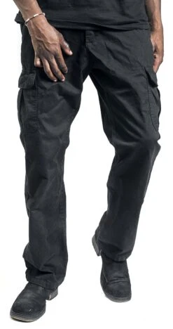 "Straight Leg Cargo Pants" Cargohose Schwarz Von Urban Classics -Stil Tanz Verkaufsgeschäft 512616wa