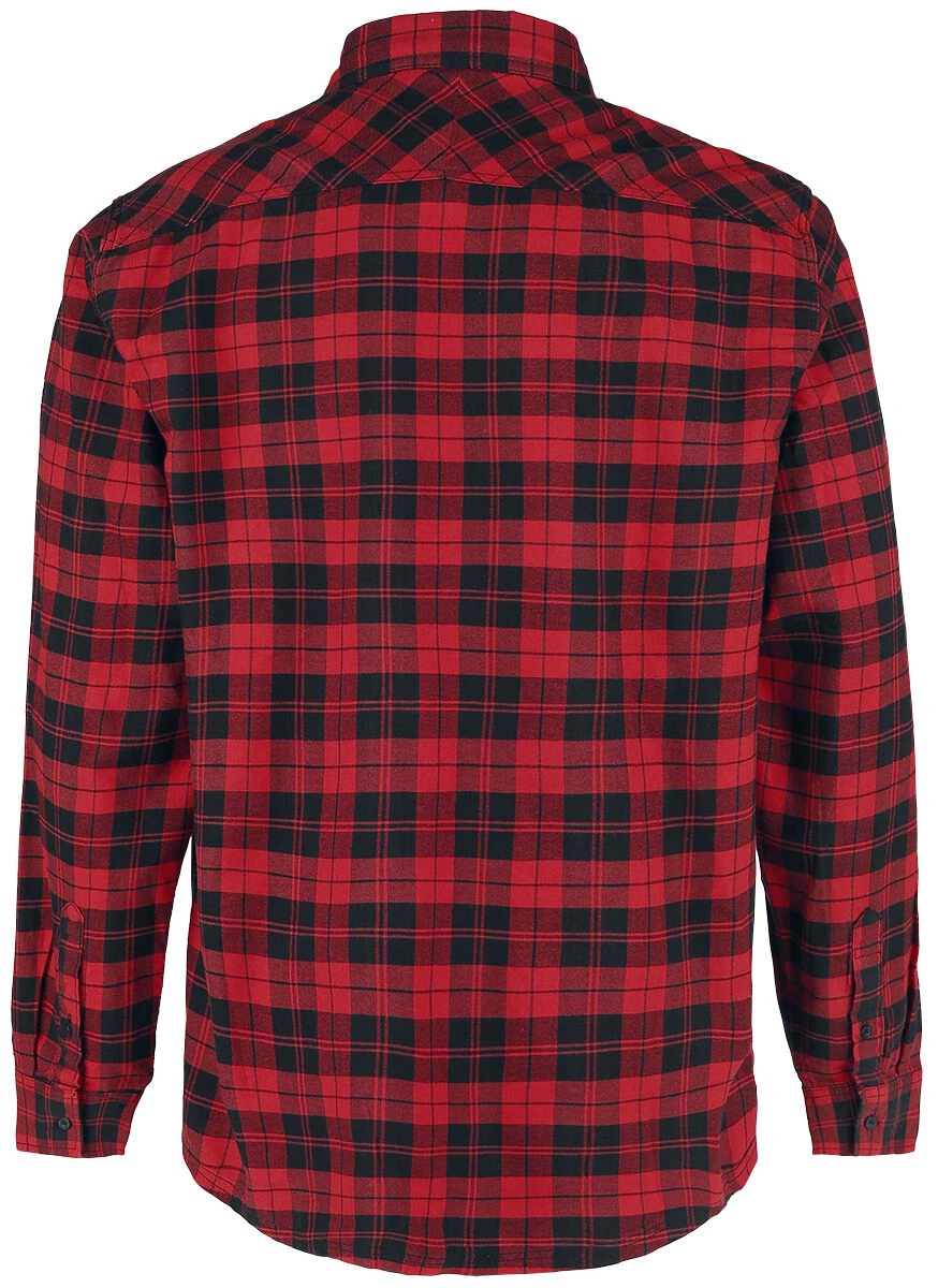 "Riley Flannel Shirt" Flanellhemd Rot Von Vintage Industries 4 "Riley Flannel Shirt" Flanellhemd Rot Von Vintage Industries – Bild 2