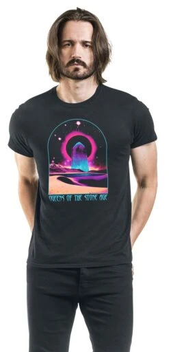"Galactic" T-Shirt Schwarz Von Queens Of The Stone Age -Stil Tanz Verkaufsgeschäft 516329wa