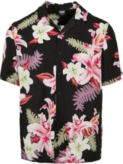 "Viscose AOP Resort Shirt" Kurzarmhemd Multicolor Von Urban Classics