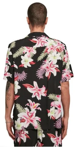 "Viscose AOP Resort Shirt" Kurzarmhemd Multicolor Von Urban Classics -Stil Tanz Verkaufsgeschäft 516419wb