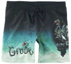 "Groot" Badeshort Schwarz Von Guardians Of The Galaxy
