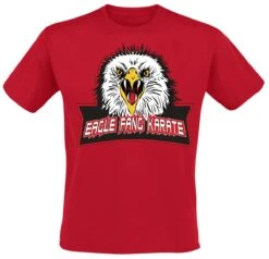 Stil Tanz Verkaufsgeschäft 7 "Eagle Fang Karate" T-Shirt Rot Von Cobra Kai