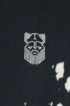 "T-Shirt Mit Weißen Flecken Und Stickerei" T-Shirt Schwarz Von Black Premium By EMP -Stil Tanz Verkaufsgeschäft 519925d