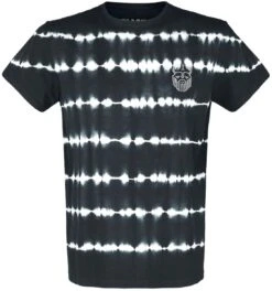 "T-Shirt Im Batik Look" T-Shirt Schwarz Von Black Premium By EMP