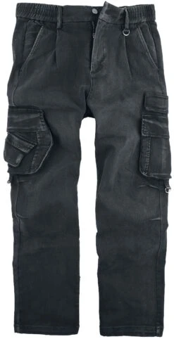 "Army Vintage Trousers" Cargohose Dunkelgrau Von Black Premium By EMP