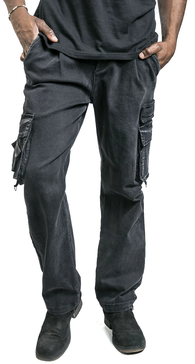 "Army Vintage Trousers" Cargohose Dunkelgrau Von Black Premium By EMP 6 "Army Vintage Trousers" Cargohose Dunkelgrau Von Black Premium By EMP – Bild 4