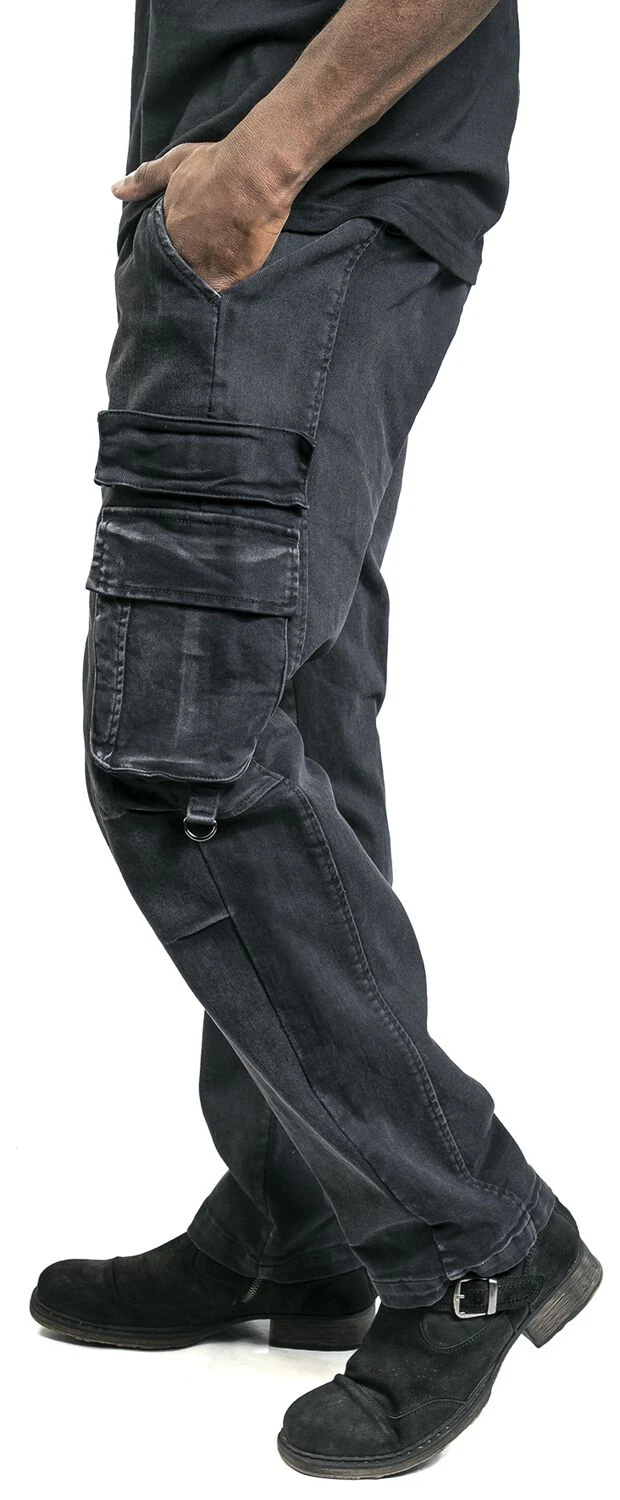 "Army Vintage Trousers" Cargohose Dunkelgrau Von Black Premium By EMP 7 "Army Vintage Trousers" Cargohose Dunkelgrau Von Black Premium By EMP – Bild 5