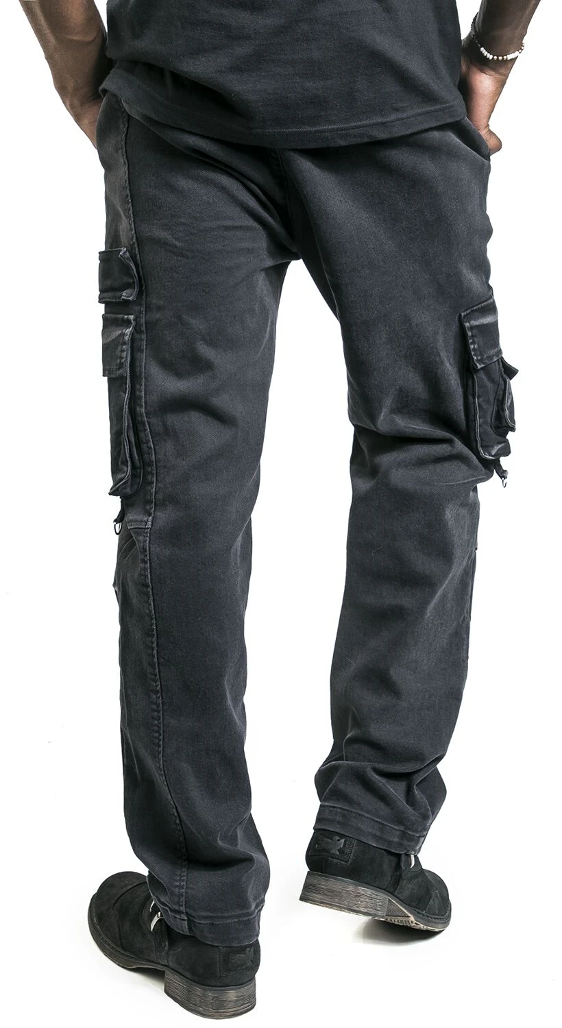 "Army Vintage Trousers" Cargohose Dunkelgrau Von Black Premium By EMP 8 "Army Vintage Trousers" Cargohose Dunkelgrau Von Black Premium By EMP – Bild 6