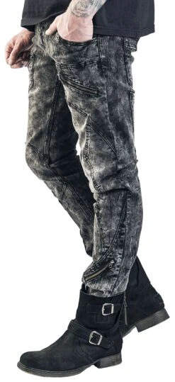 "Pete" Jeans Schwarz Von Rock Rebel By EMP -Stil Tanz Verkaufsgeschäft 521607wa2