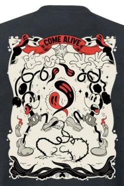 "Come Alive" T-Shirt Schwarz Von Mickey Mouse -Stil Tanz Verkaufsgeschäft 522233d