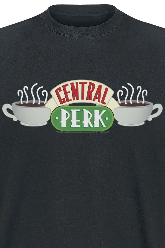"Central Perk" T-Shirt Schwarz Von Friends 4 "Central Perk" T-Shirt Schwarz Von Friends – Bild 2