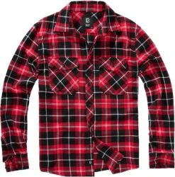 Stil Tanz Verkaufsgeschäft 20 "Checkshirt" Flanellhemd Schwarz/weiß/rot Von Brandit