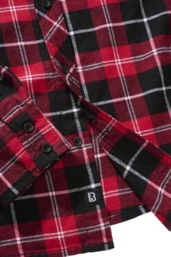 "Checkshirt" Flanellhemd Schwarz/weiß/rot Von Brandit -Stil Tanz Verkaufsgeschäft 524521d
