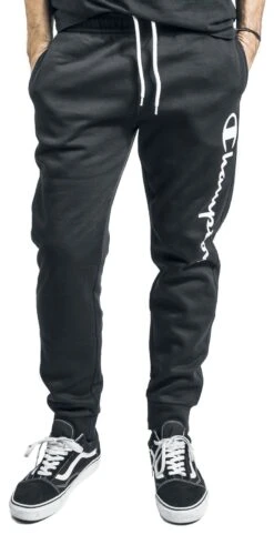 "Authentic Pants" Stoffhose Schwarz Von Champion -Stil Tanz Verkaufsgeschäft 525483wa