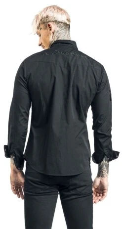 "EMP Signature Collection" Langarmhemd Schwarz Von The Rolling Stones -Stil Tanz Verkaufsgeschäft 527649wb